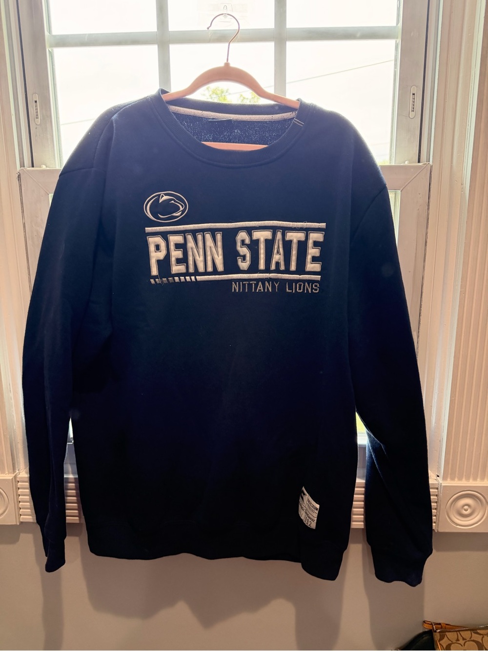 Colosseum Penn State Navy Crewneck Sweatshirt
